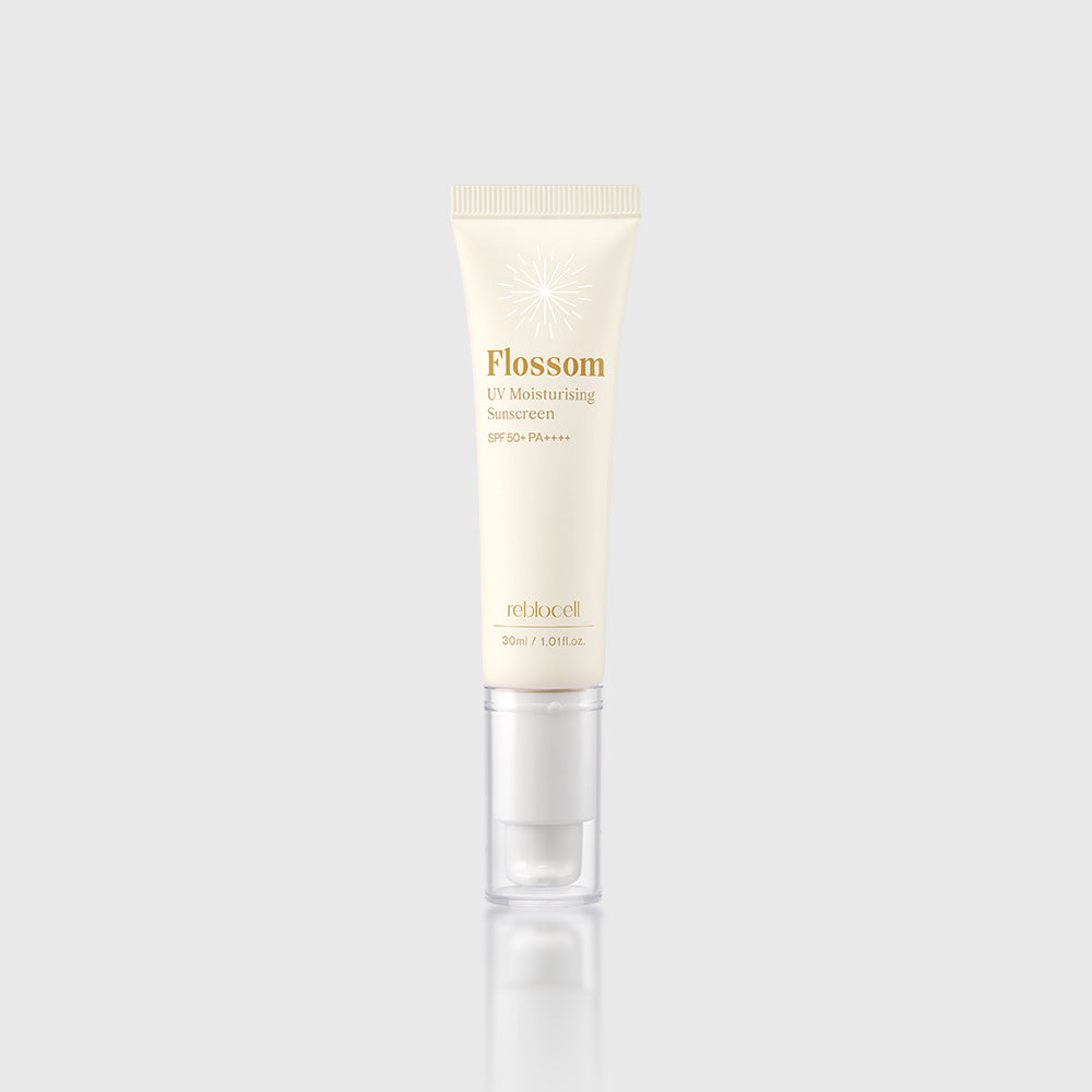 Flossom UV Moisturising  Sunscreen SPF 50+ PA++++ 30ml (Reserva ahora · Disponible en Octobre)